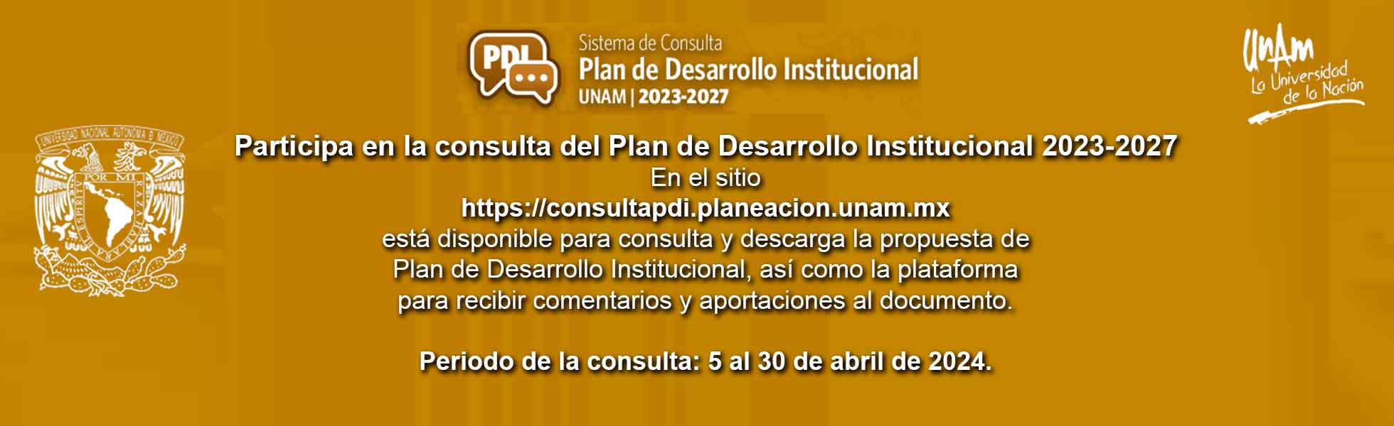 Consulta Plan de Desarrollo de la UNAM 2023-2027